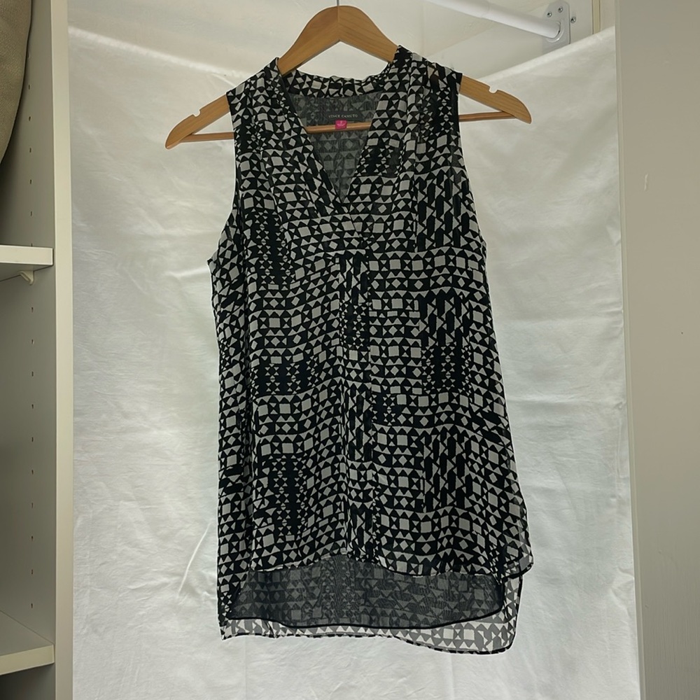 Black and white tank top